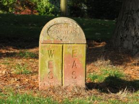 Greenwich Meridian Marker; England; West Sussex; East Grinstead